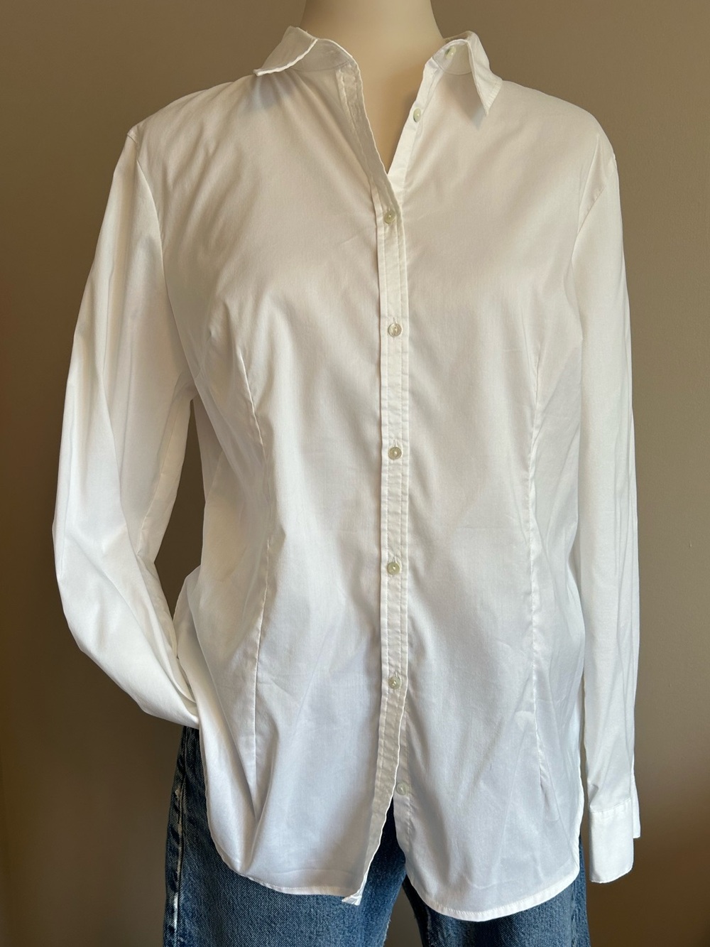 Marc Cain Germany White Button-Up Classic White Shirt